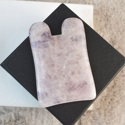 Rose Quarz Gua Sha Massagetool für Selbstpflege Spa Gesichtslifting Schönheitsgeräte Körpermassage Custom Logo