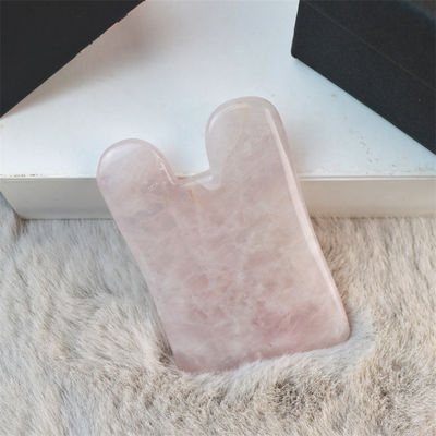 Rose Quarz Gua Sha Massagetool für Selbstpflege Spa Gesichtslifting Schönheitsgeräte Körpermassage Custom Logo