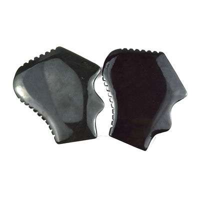 Gesichtsmassager Naturnephrit Hetische Jade Gua Sha Massagetool Custom Logo Guasha Stein Körper Selbstpflege Spa Schönheitssalon