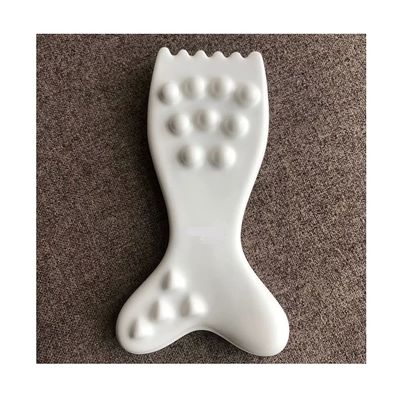 Keramisches Gua Sha Gesichtsmassager-Werkzeug kundenspezifisches Logo Guasha Brett für Gesichts-Körper Haut SPA Akupunktur-Therapie Massage
