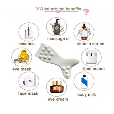 Keramisches Gua Sha Gesichtsmassager-Werkzeug kundenspezifisches Logo Guasha Brett für Gesichts-Körper Haut SPA Akupunktur-Therapie Massage