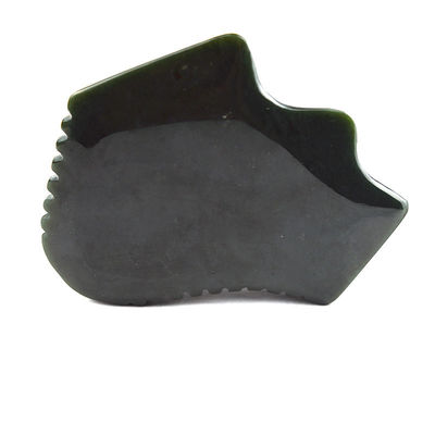 Polierter technischer Nephrit Jade Guasha Werkzeuge Gua Sha Brett zur Verbesserung der Blutzirkulation Form