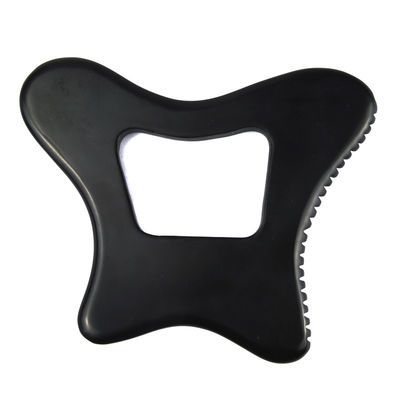 Custom Logo Guasha Stein Schwarzer Bian Stein Gua Sha Massagetool für Körperentspannung und Hautpflege
