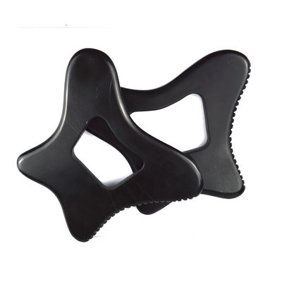 Custom Logo Guasha Stein Schwarzer Bian Stein Gua Sha Massagetool für Körperentspannung und Hautpflege