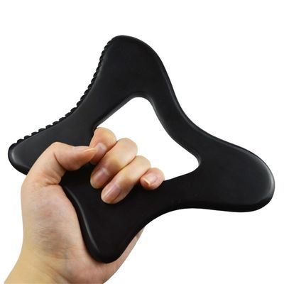 Custom Logo Guasha Stein Schwarzer Bian Stein Gua Sha Massagetool für Körperentspannung und Hautpflege