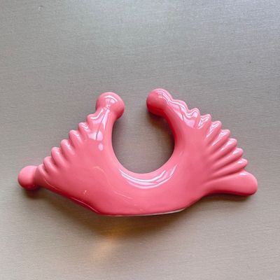 Personalisiertes Logo verfügbard Stil Doppelkopf Massage Keramik Gua Sha Werkzeug für Körper Hals Gesicht Selbstpflege Haut Gesichts Spa