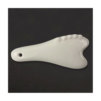 Weißes keramisches Gua Sha Massagetool für Akupressur Gesichts- und Körpermassage