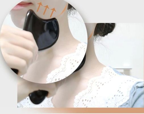 Verbessern Sie Ihre Hautpflege mit Körpermassager Keramikmassage Guasha Schaben Gesicht Akupunktur Gua Sha Board