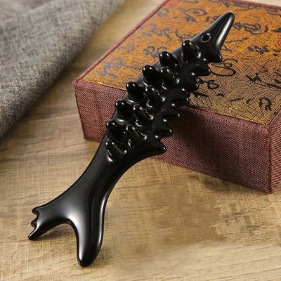 Fische Form Keramik Guasha Massager OEM/ODM Akzeptiert für Gesicht Augen Hals Muskelentspannung und Faltenreduzierung