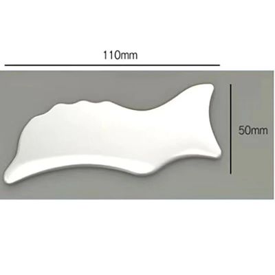 110*50mm Keramik Guasha Tool für Körperpflege Gesichts-Gua Sha Massagebrett zum Verringern von Kopfschmerzen Hals Rückenschmerzen und mehr