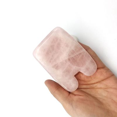 Fischform Rose Quarz Kristallpulver Guasha Gesicht Gua Sha Werkzeuge für natürliche Jade Gesundheitsversorgung Gebärmutterhalsmassage Schmerzlinderung
