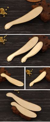 Heiße Messing Guasha Schrauben Massagetools Metall Gua Sha Tools für Spa mit individuellem Logo verfügbard Plain