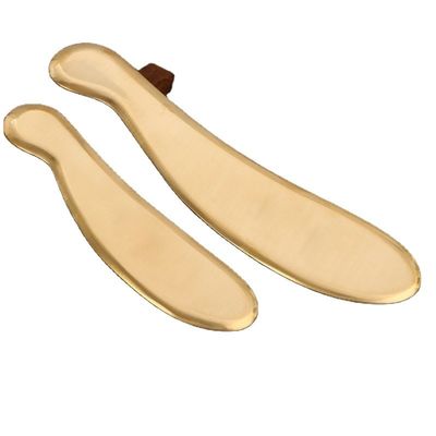 Heiße Messing Guasha Schrauben Massagetools Metall Gua Sha Tools für Spa mit individuellem Logo verfügbard Plain