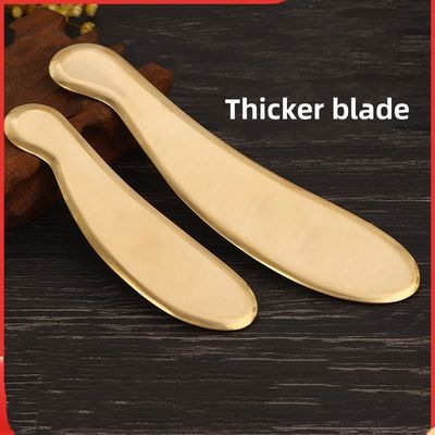 Natürliche Messing Metall Gua Sha Schablone Guasha Gesichts-Spa Massager Meridian Massage Hautpflege Schönheitsmittel für Körpermuskeln