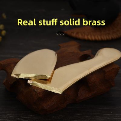 Natürliche Messing Metall Gua Sha Schablone Guasha Gesichts-Spa Massager Meridian Massage Hautpflege Schönheitsmittel für Körpermuskeln