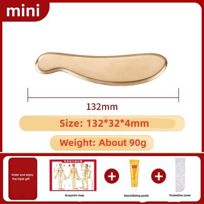 Natürliche Messing Metall Gua Sha Schablone Guasha Gesichts-Spa Massager Meridian Massage Hautpflege Schönheitsmittel für Körpermuskeln