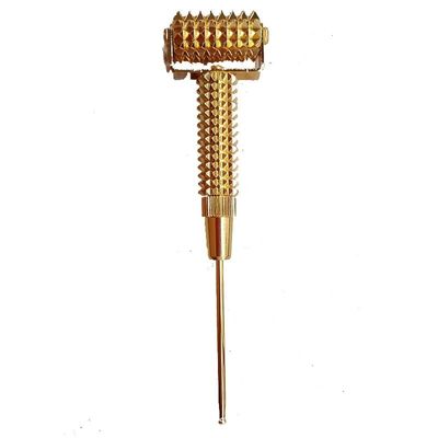 Körpermassage Ausrüstung Spikey Messing Handbuch Akupressur Reflexologie Stick für Gesundheit und Gewebe Massage