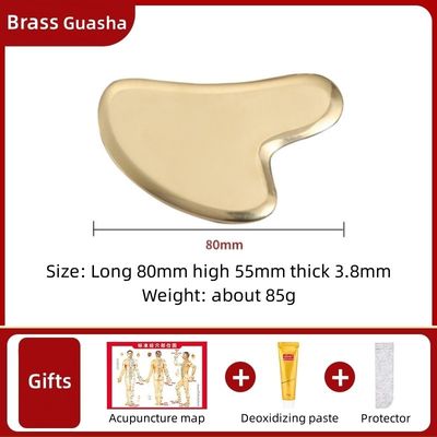 Körpermuskeln Messing-Scraping-Werkzeuge für Gesichtsmassage Entgiftung Gesundheitsfürsorge Kupfer GuaSha Board Erleichterung von Müdigkeit Cellulite Massager