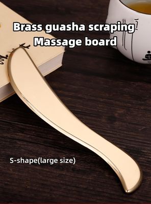Körpermassage Gua Sha Tool Kit Messing Platte Schaben Massage Konkave Form Brett für Nacken und Beine