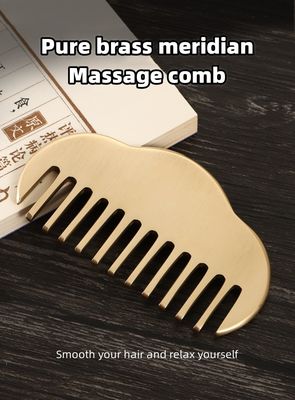 Facial Guassha Scraping Tool 100% Messing Gua Sha Kamm zur Verbesserung der Blutzirkulation und Massage