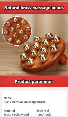 Custom Logo Lift Die Kopfhaut Nerven Guasha Werkzeug Messing Holz Kopfhaut Massagetools Für Körper Kopf Kopfhaut Gua Sha Nervenmassage