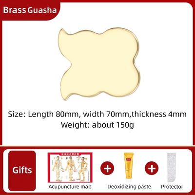 Personalisiertes Logo verfügbard Messing Metall Gua Sha Schraubbrett für Gesichts-Spa Massager Meridian Massage Hautpflege-Tool Zuhause