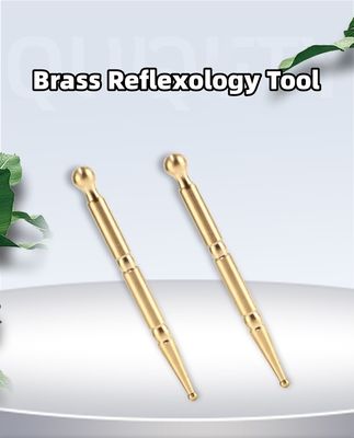 Körpermassage Ausrüstung Kupfer Gesichtsreflexologie Werkzeug für Gesichtsmetall Stick Myofascial Freisetzung Massage