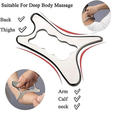 Eigenschaften 304 Edelstahl Gua Sha Kopfhaut Massagebrett für Hautgesundheitspflege und Muskel Faszialen Entspannungsmassager