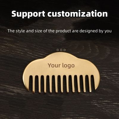 Gold Feinzahn Natürliche Messing Gua Sha Board Kopfhaut Massage Kamm Guasha Stein Kopf Massager Haar Gesundheitspflege Schönheitsmittel Zuhause