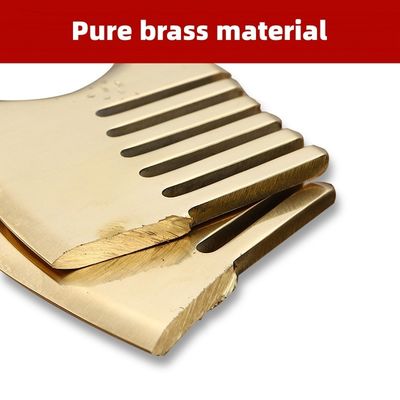 Muskelmassage Gold Gua Sha Brett Werkzeug für natürliche Messing Guasha Stein Kopf Massager Haar Gesundheitspflege Salon Schönheitsmittel