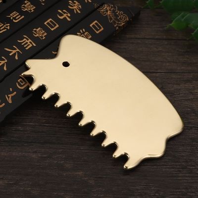 Körper Muskeln Massagetool Natürliche Messing Gua Sha Brett Kopfhaut Kamm Guasha Stein Kopf Massager Haar Gesundheit Pflege Salon Schönheit