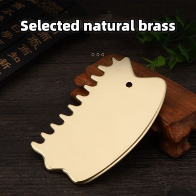 Körper Muskeln Massagetool Natürliche Messing Gua Sha Brett Kopfhaut Kamm Guasha Stein Kopf Massager Haar Gesundheit Pflege Salon Schönheit