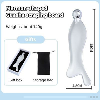 Gesichts-Spa-Massager Silber-Zink-Legierung Gua Sha Schabbrett für Meridian-Akupunkte Massage Hautpflege Schönheitssalon-Tool