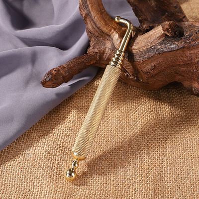 Ganzkörpermassagebereich Ellenbogen Messing Kupfer Handbuch Akupressur Reflexologie Stift für vergoldetes Gewebe Massage Stick