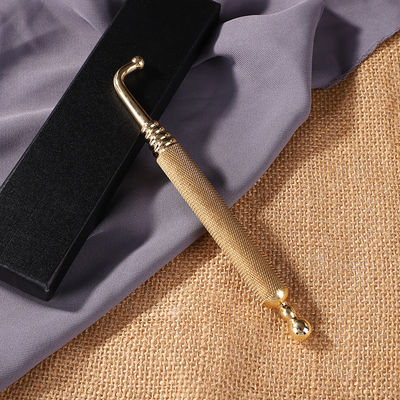Ganzkörpermassagebereich Ellenbogen Messing Kupfer Handbuch Akupressur Reflexologie Stift für vergoldetes Gewebe Massage Stick
