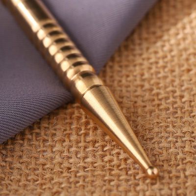 Akupunkturtherapie Doppelkopf Messing Handbuch Akupressur Reflexologie Stift für Körpergesundheit Therapie Gewebe Massage Stick