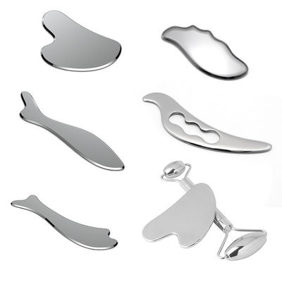 Körper- und Gesichtsmassager Mode Edelstahl Gua Sha Kopfhaut Massagebrett zur Hautrevitalisierung