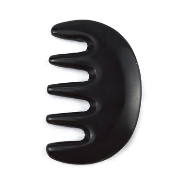 Körpermassager Natürlicher Schwarzer Bian Stein Gua Sha Schaben Kamm Guasha Gesichts Körper Spa Massagetool Hautpflege Schönheitssalon Tool