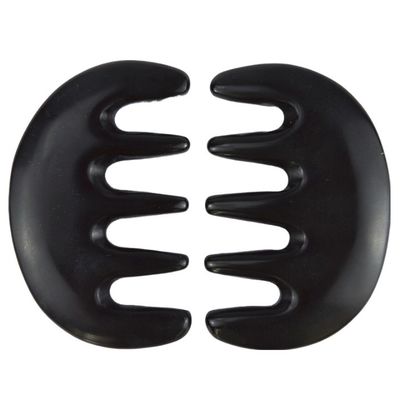Körpermassager Natürlicher Schwarzer Bian Stein Gua Sha Schaben Kamm Guasha Gesichts Körper Spa Massagetool Hautpflege Schönheitssalon Tool