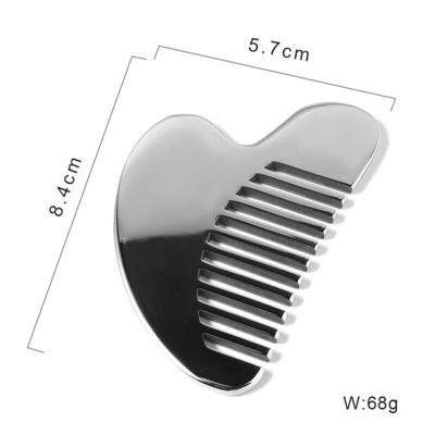 Bestseller Edelstahl Gua Sha Kopfhaut Massage Kamm Guasha Stein Kopf Massager Haar Gesundheitspflege Salon Schönheit