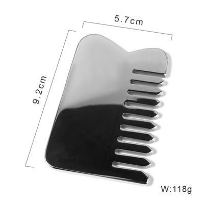 Bestseller Edelstahl Gua Sha Kopfhaut Massage Kamm Guasha Stein Kopf Massager Haar Gesundheitspflege Salon Schönheit