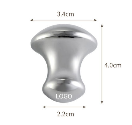 Personalisiertes Logo erhältlichd heiße Edelstahl Pilzform Gua Sha Massager für Gesichtsschönheit Körper Hautpflege Entspannung