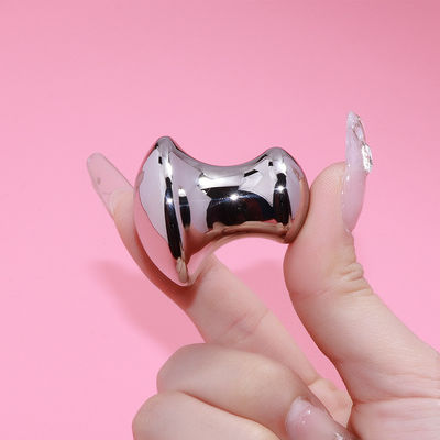 Personalisiertes Logo erhältlichd heiße Edelstahl Pilzform Gua Sha Massager für Gesichtsschönheit Körper Hautpflege Entspannung