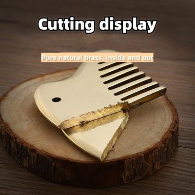 Gold Naturblatz Gua Sha Brett Werkzeug für die Kopfhaut Massage Kamm Guasha Stein Kopf Massager Haar Gesundheit Pflege Salon Schönheit