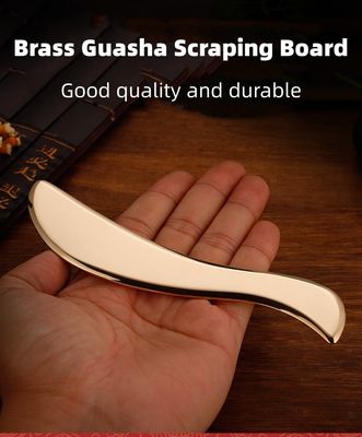 Muskelmassage-Werkzeug S-Form Gua Sha reines Kupfer Rückenschaben Körpermassager Guasha Brett für Hals und Körper Hautpflege