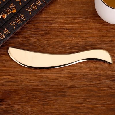 Muskelmassage-Werkzeug S-Form Gua Sha reines Kupfer Rückenschaben Körpermassager Guasha Brett für Hals und Körper Hautpflege