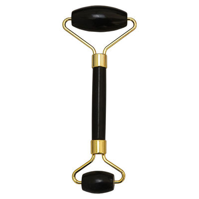 Body Scraper Customized Logo Availabled Natur schwarzer Bianstone Gesichtsmassage Roller Guasha schwarzer Jade Roller Set für Massage