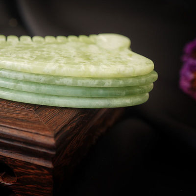 Kopfmassage Ausrüstung Natürliche Xiuyan Jade Gua Sha Akupunktur Massage Haar Kamm Kopfhaut Massager Muskelmassage Funktion