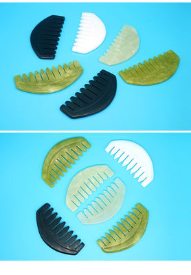 2023 Custom Logo Availabled Jade Comb Gua Sha Scraping Tool für Kopfhautpflege und Körpermuskeln