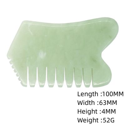 Kopfhaar Kopfhaut Massagegeräte mit Akupunktur Kopftherapie Triggerpunkt Behandlung Jade Stein Gua Sha Kamm Massagegeräte